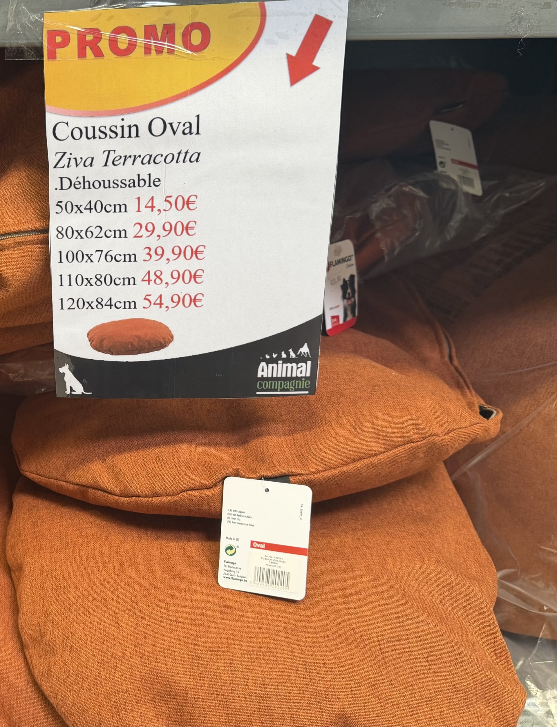 coussin oval ziva