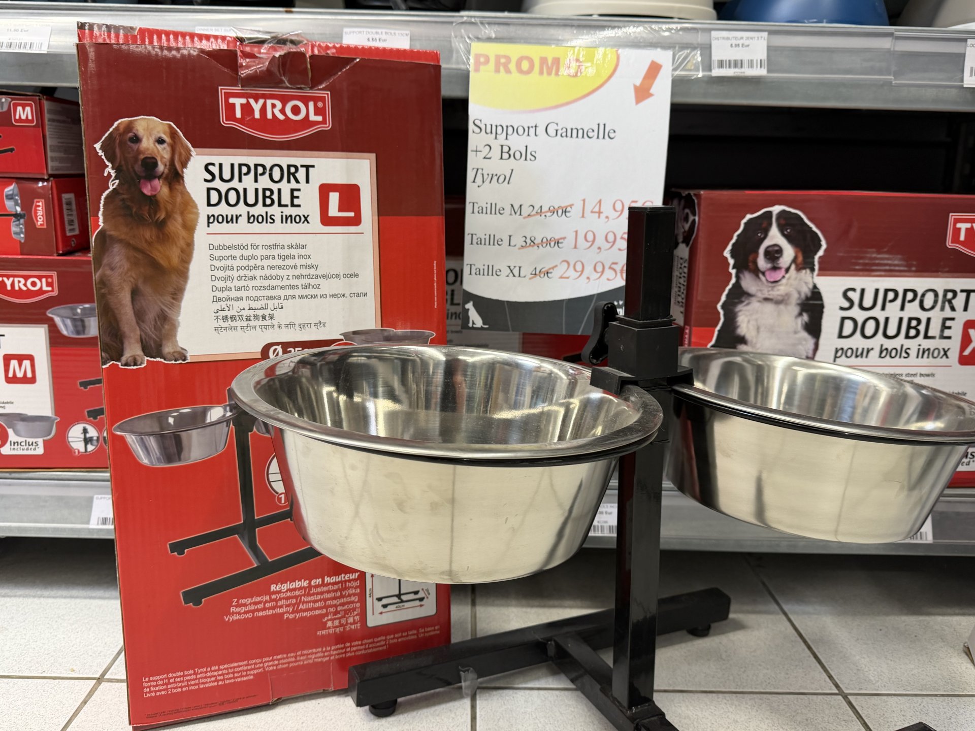 support gamelle pour chien